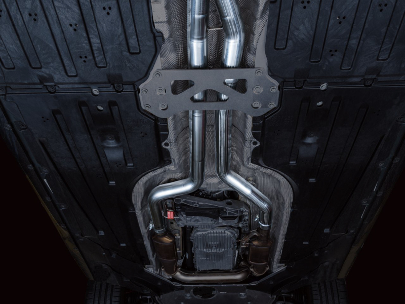 BMW M2 Mid Pipes - Center - AWE Tuning - Non-Resonated, 3-inch (AWE Exhausts only) - `23-`27